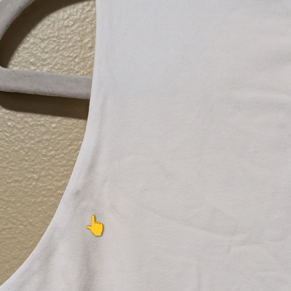 Quince white sleeveless Stretch organic cotton high neck bodysuit thong Medium - Picture 5 of 6